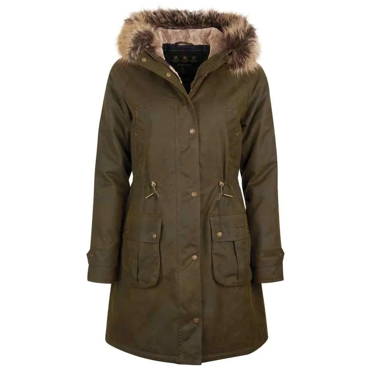 Barbour Ladies Hartwith Wax Jacket - Olive-Classic