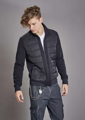 Black Athletic Tech Zipper Jacket