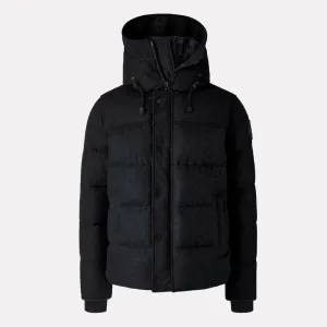 Canada Goose™ Men's Black Disc MacMillan Parka in Italian Wool / Carbon Melange