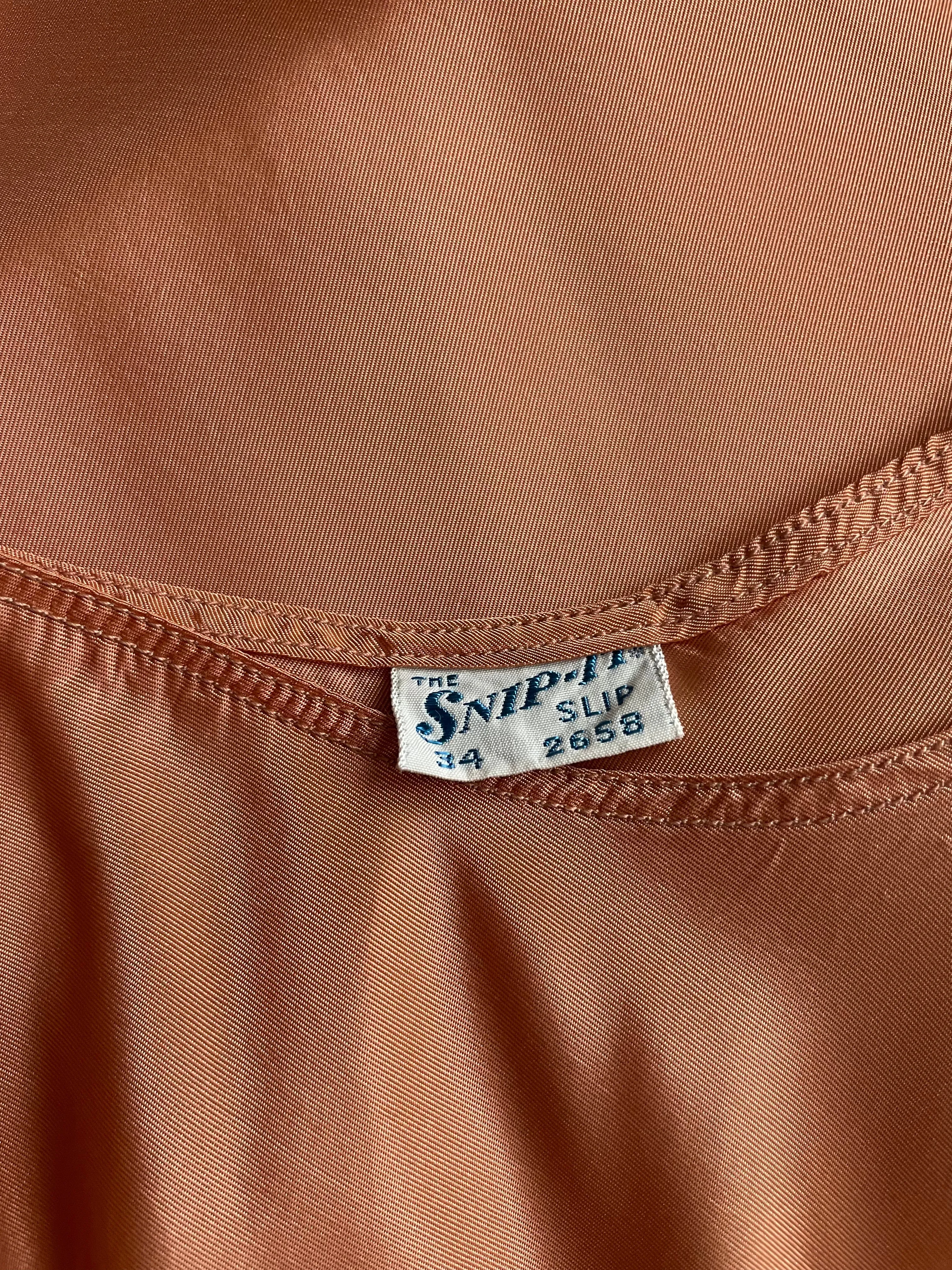 Copper Rayon Slip | 1940s