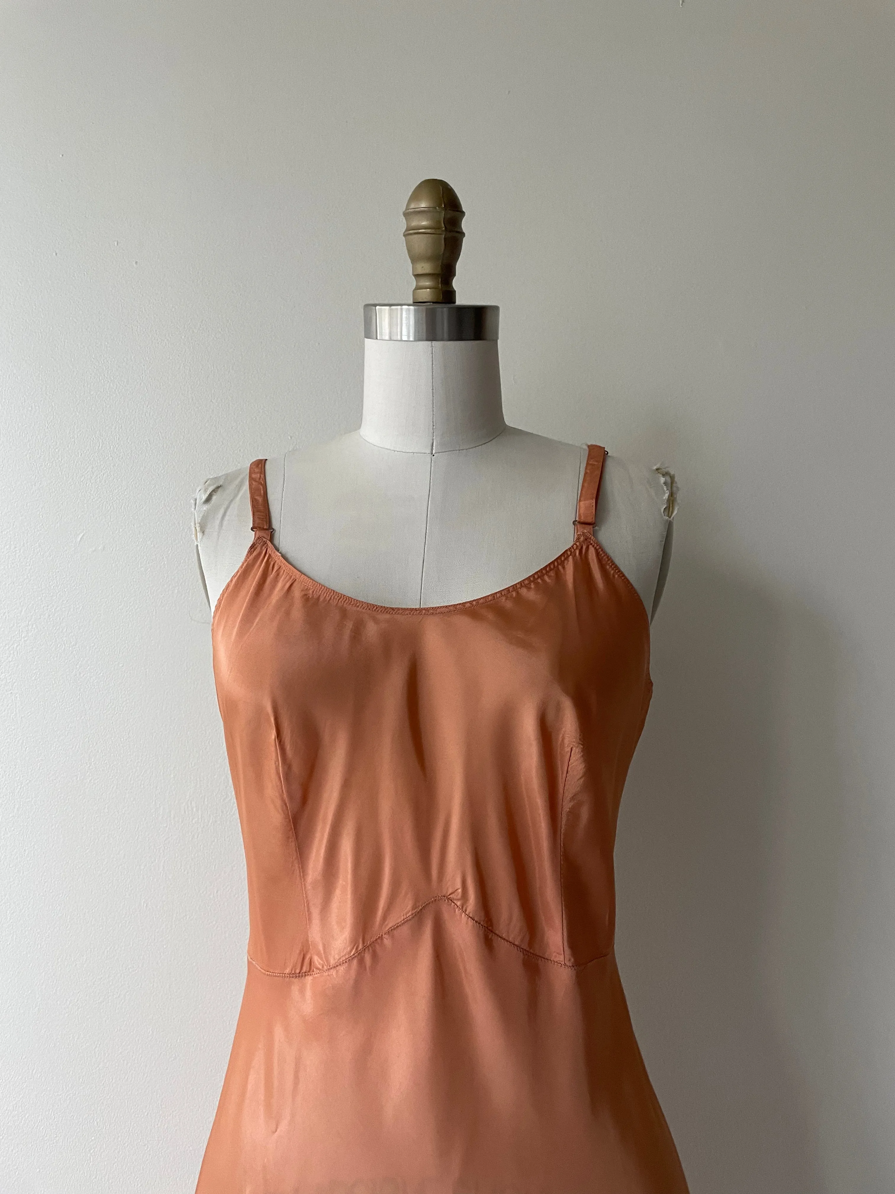 Copper Rayon Slip | 1940s