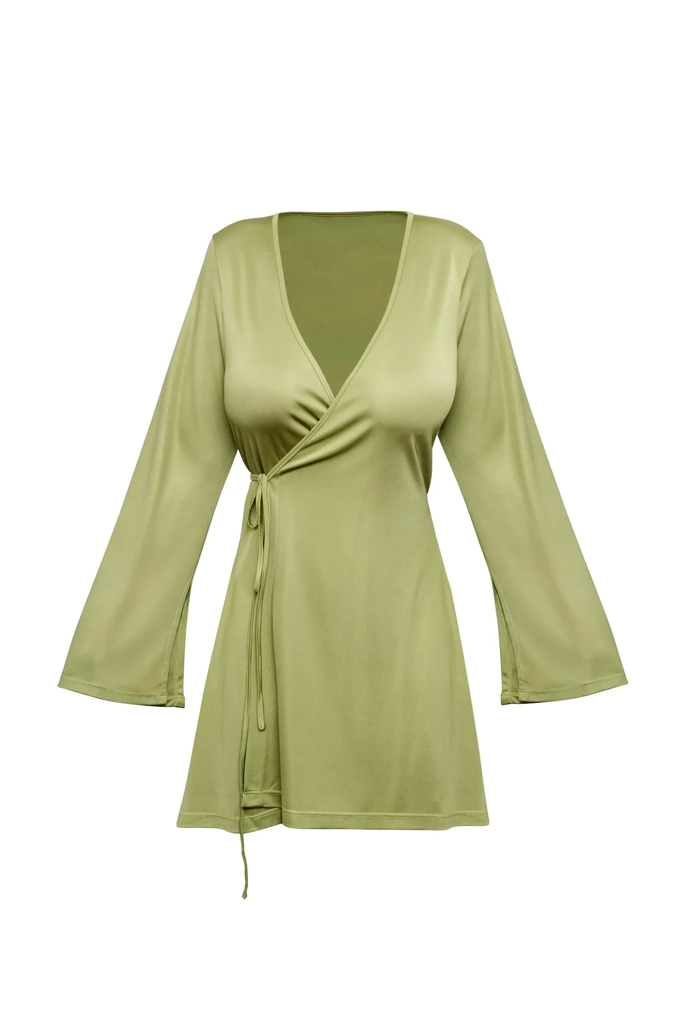 Green Hera Wrap Dress