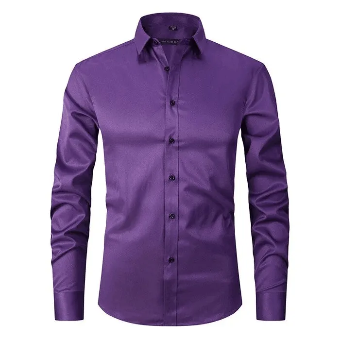 Marcello™ | Slim Fit Stretch Anti-Wrinkle Dress Shirt