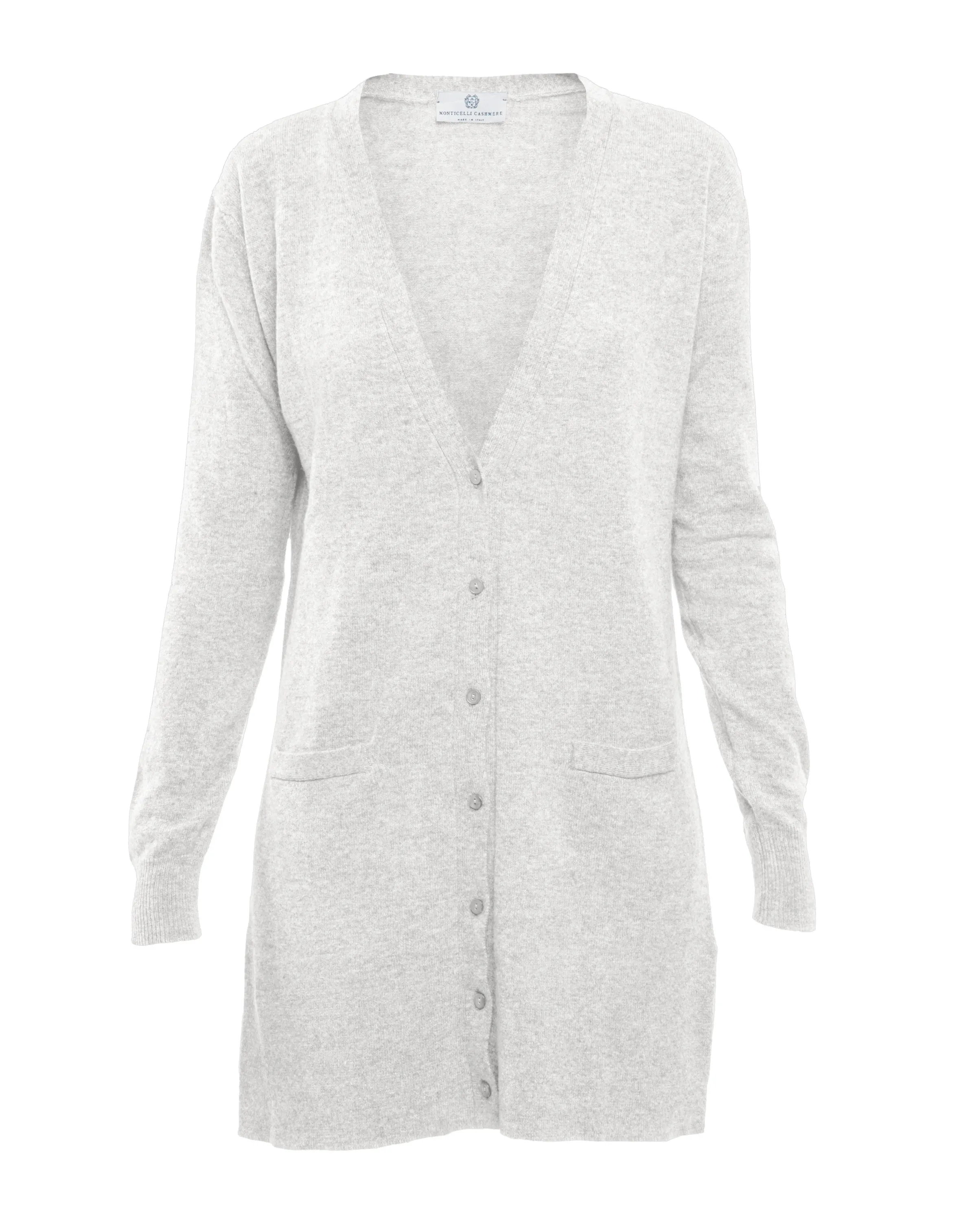 NEW FALL 24 - Women's Long Pure Cashmere Cardigan Sweater Off-White