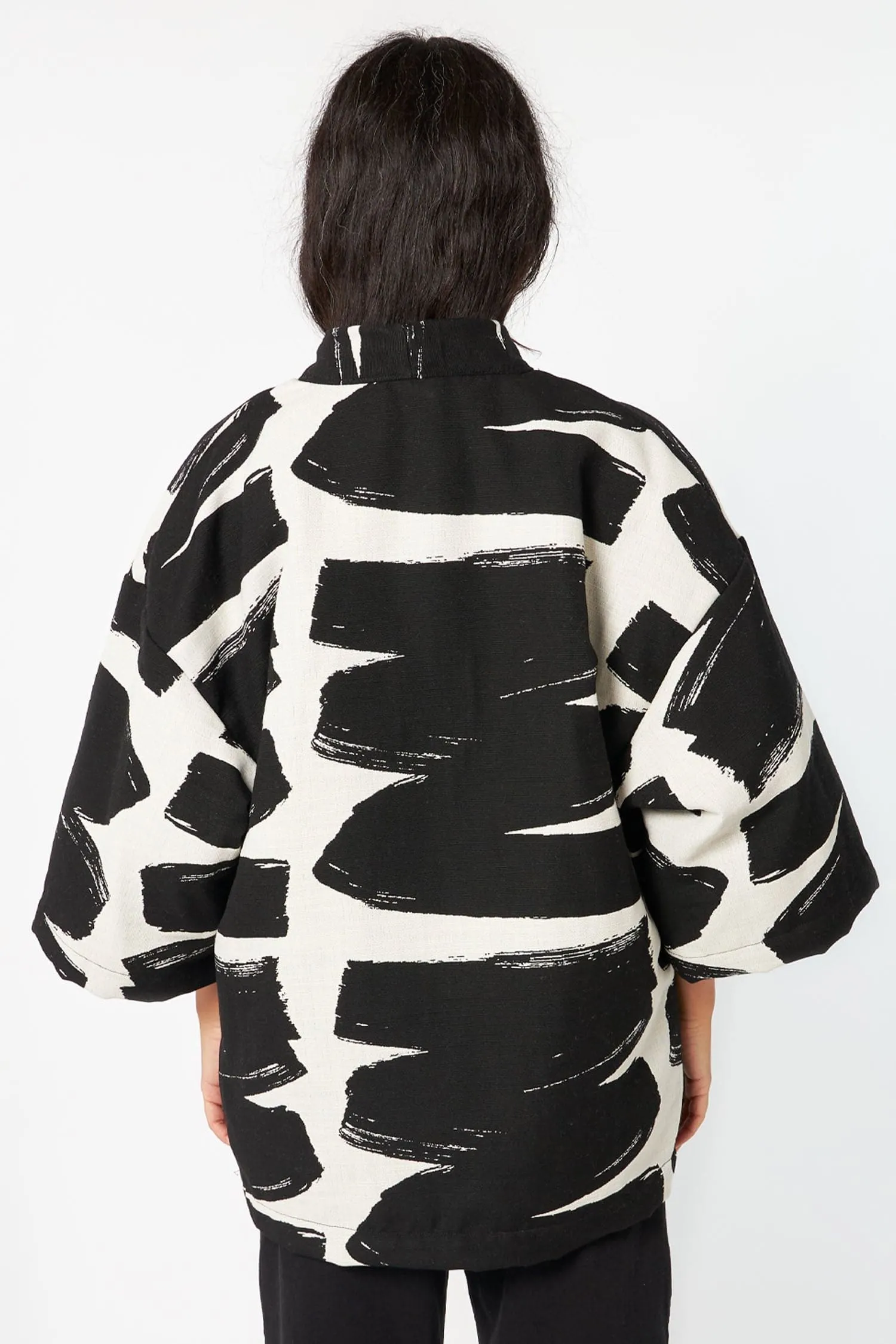 RUPH01 - Jacquard Kimono Jacket