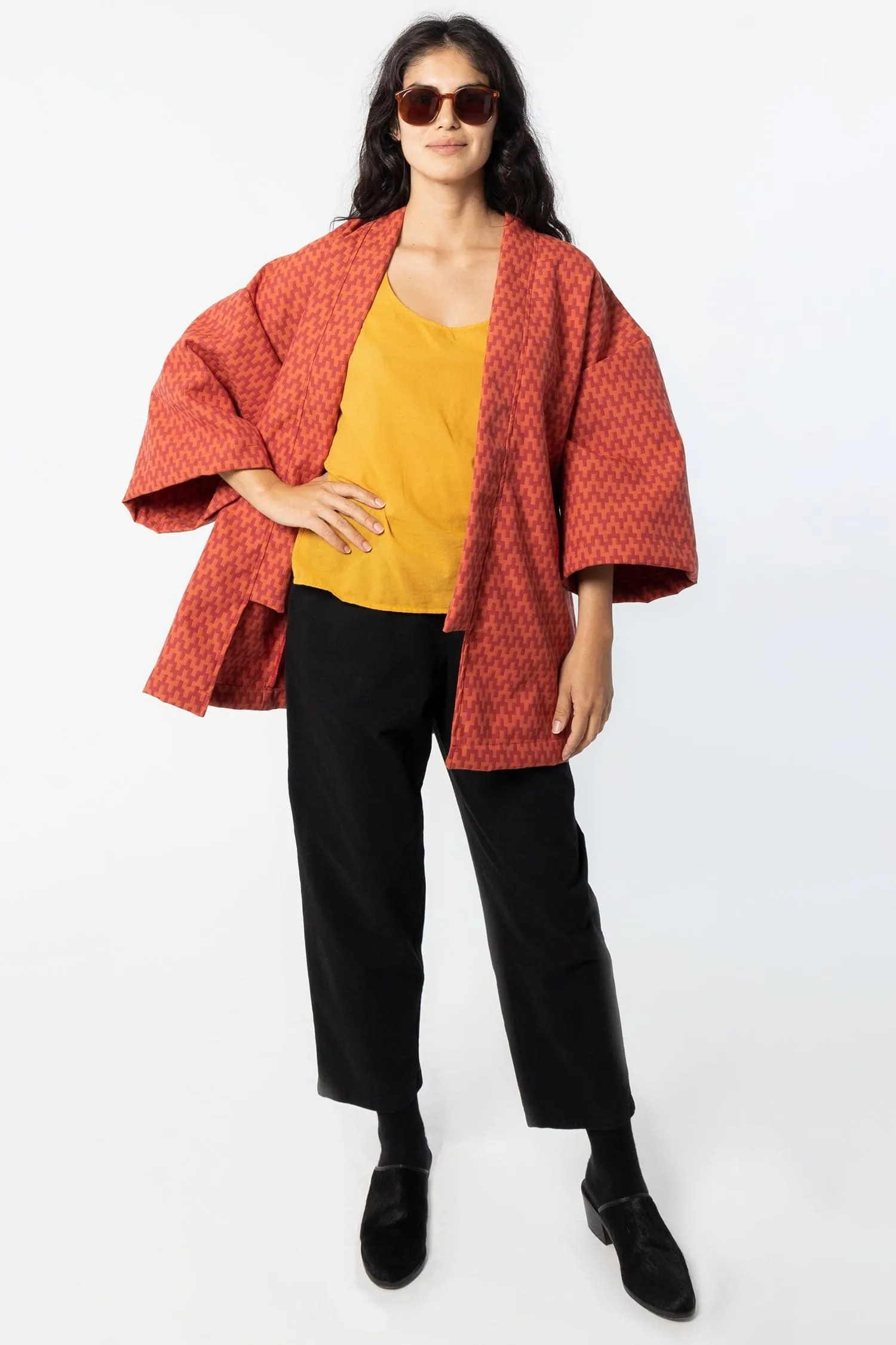 RUPH01 - Jacquard Kimono Jacket