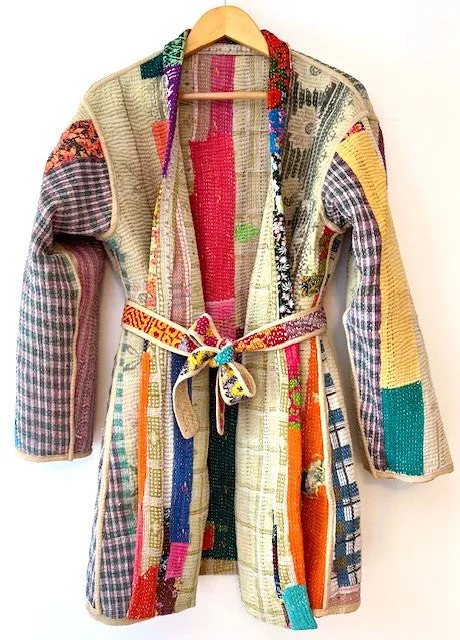 Specialty Collection: Designer Patchwork Hand Embroidered Jacket Fully Reversible. Perfection