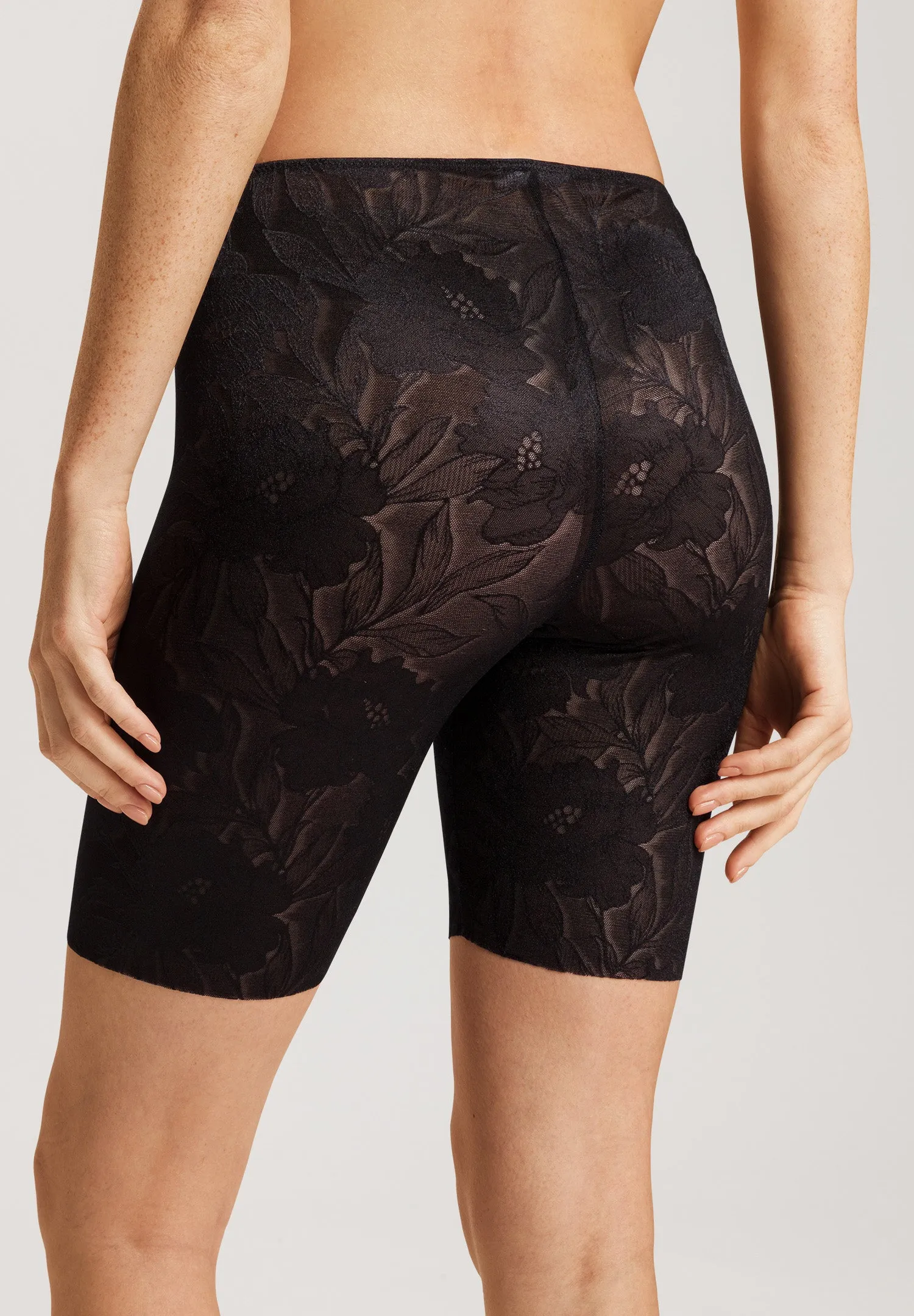 Tina Floral Bike Shorts | Black Beauty 70923-2199